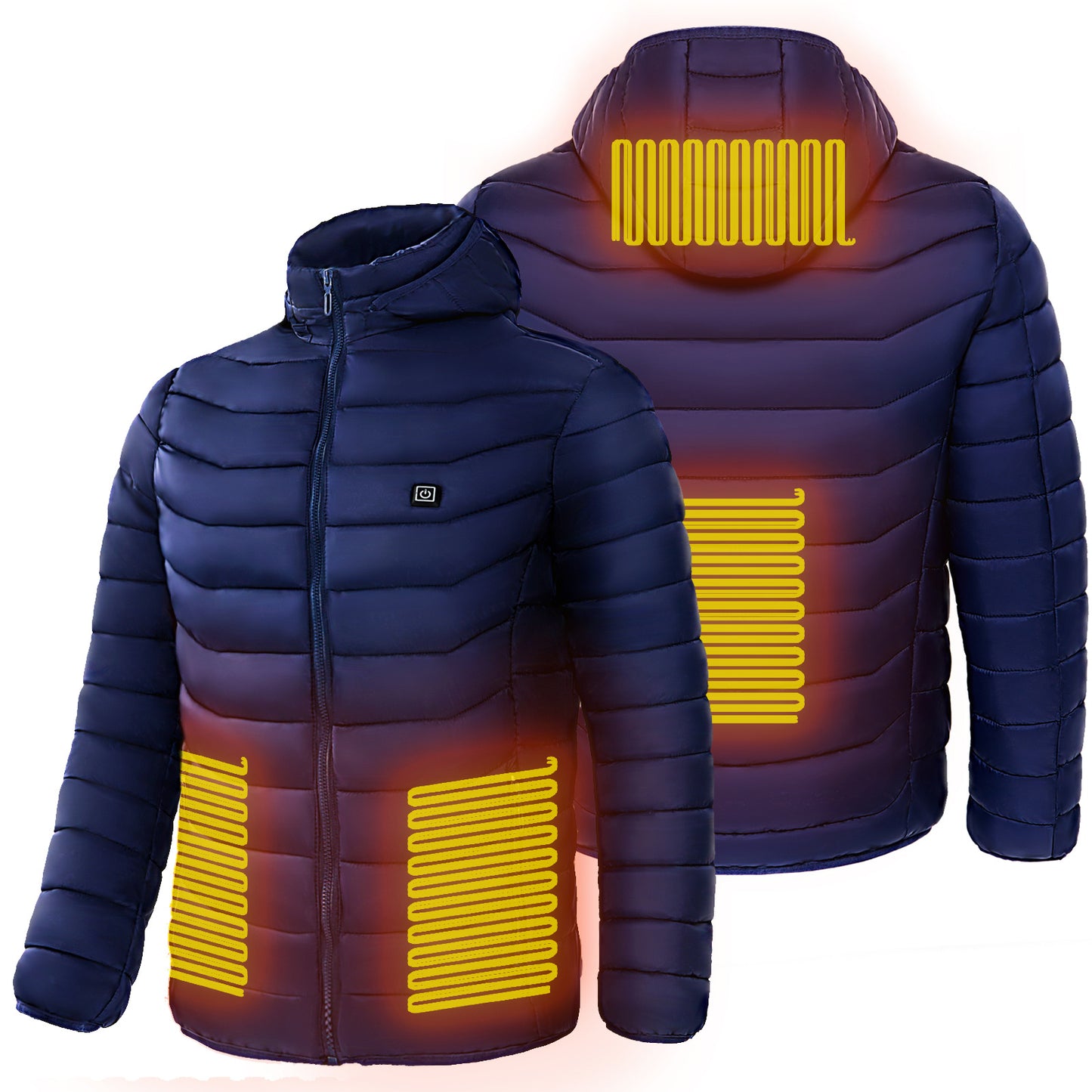 Men Heated Puffer Jacket Electric Heating Coat- Warm for the Winter