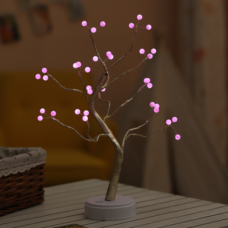 Christmas Decoration Night Light LED Pearl Tree