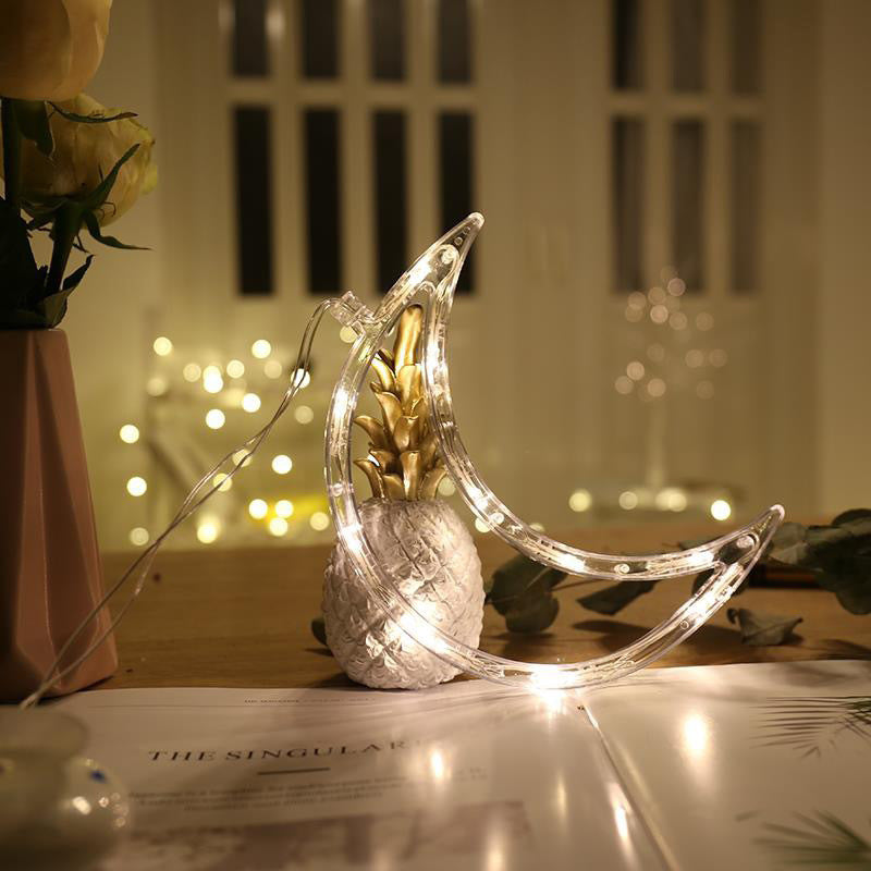 Christmas LED Suction Cup Chandelier Lights Holiday Party Window Decor Lamps Battery Powered