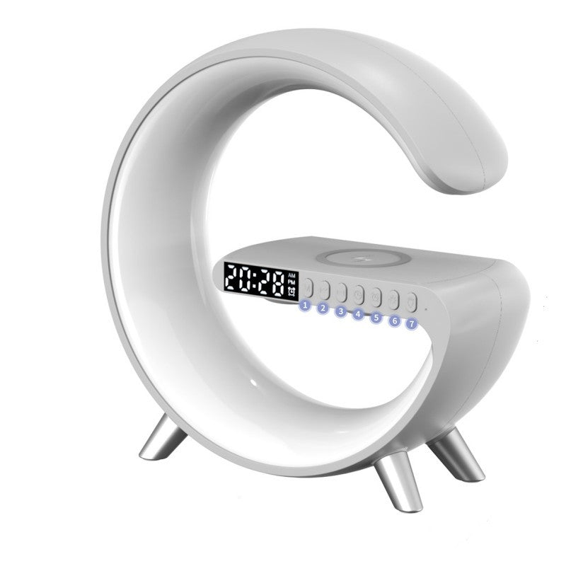Intelligent LED Lamp Bluetooth Speaker, Wireless Charger, Atmosphere Lamp App Control For Bedroom Home Decor
