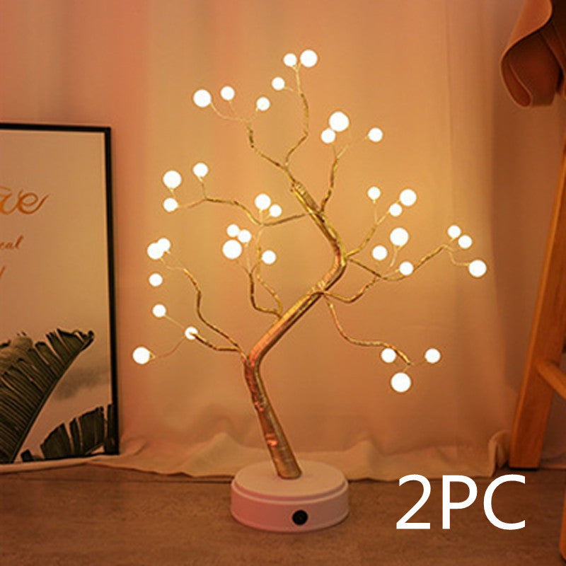 Christmas Decoration Night Light LED Pearl Tree