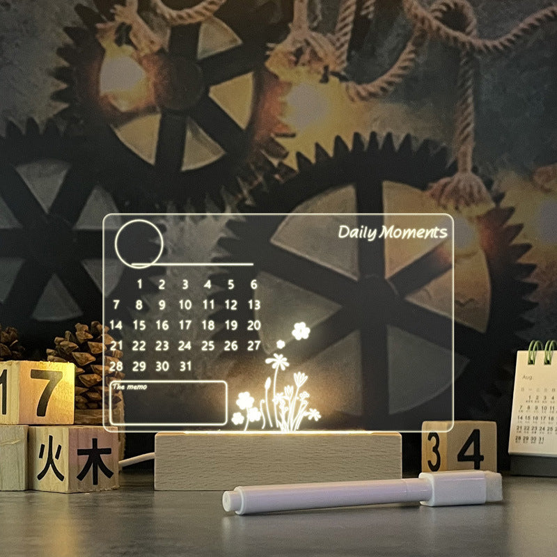 Creative Led Night Light USB Message Board Holiday Gift