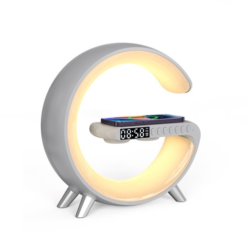 Intelligent LED Lamp Bluetooth Speaker, Wireless Charger, Atmosphere Lamp App Control For Bedroom Home Decor