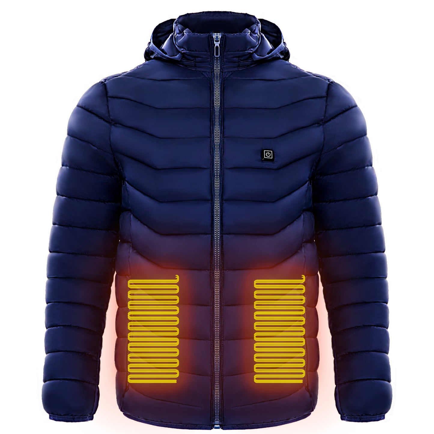 Men Heated Puffer Jacket Electric Heating Coat- Warm for the Winter