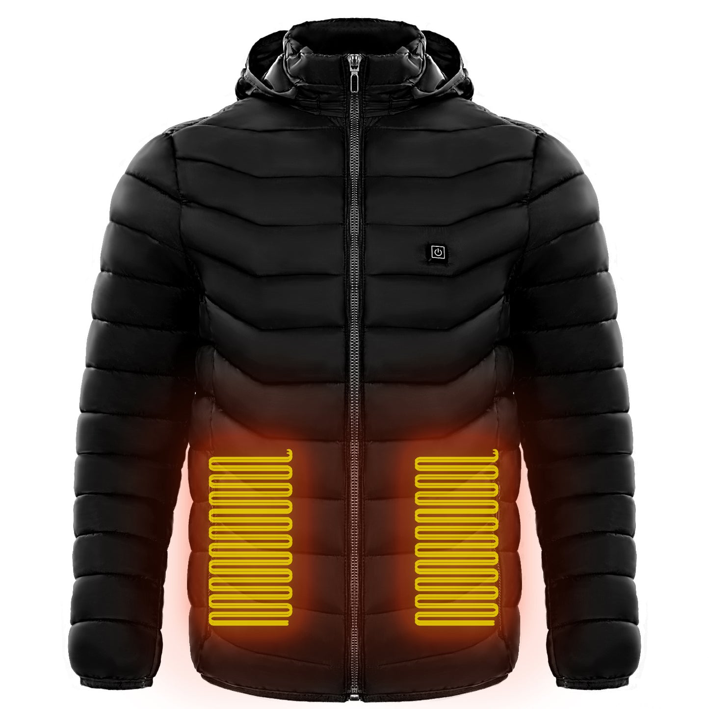 Men Heated Puffer Jacket Electric Heating Coat- Warm for the Winter