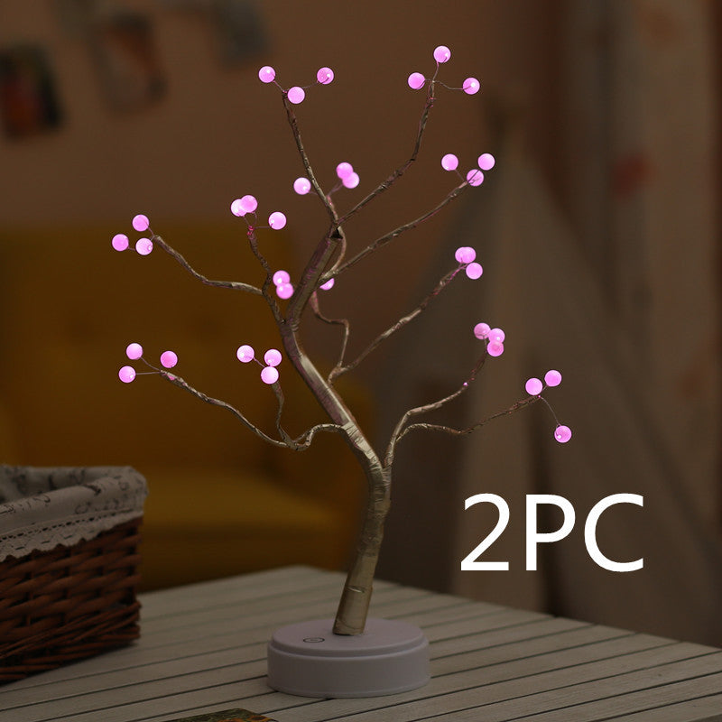 Christmas Decoration Night Light LED Pearl Tree