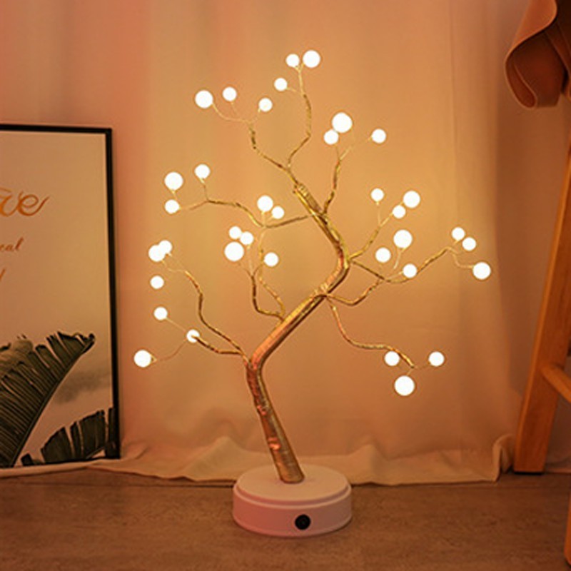 Christmas Decoration Night Light LED Pearl Tree