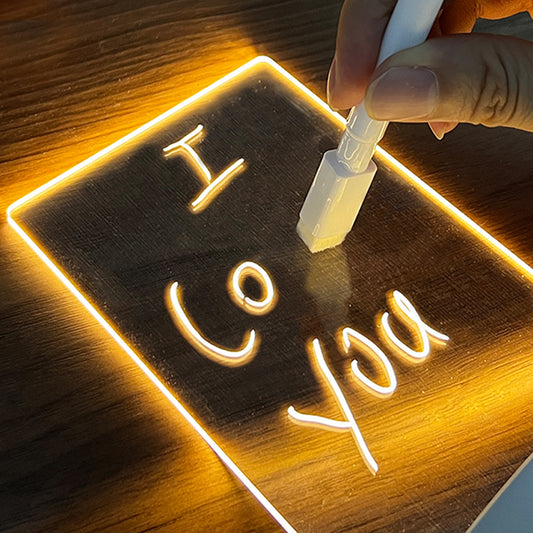 Creative Led Night Light USB Message Board Holiday Gift