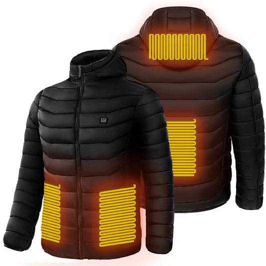 Men Heated Puffer Jacket Electric Heating Coat- Warm for the Winter